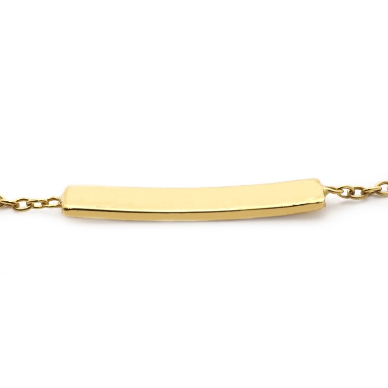 Bracelet femme Carador Rectangle collection graphique en or jaune 375/000 342BR