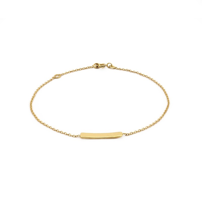 Bracelet femme Carador Rectangle collection graphique en or jaune 375/000 342BR