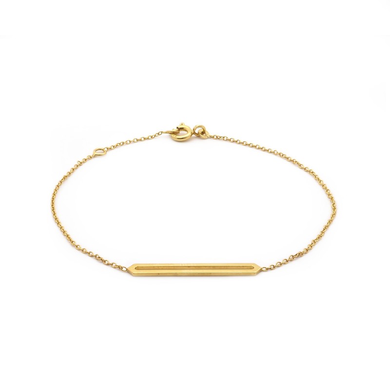 Bracelet femme Carador collection graphique en or jaune 375/000 349BR