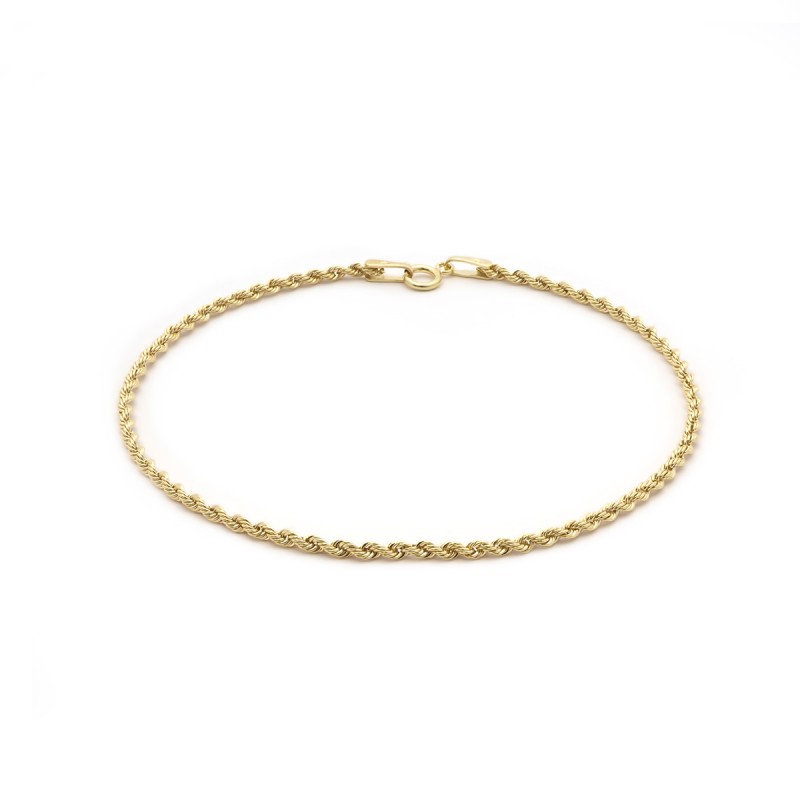 Bracelet Carador Or jaune 375/000 Maille corde