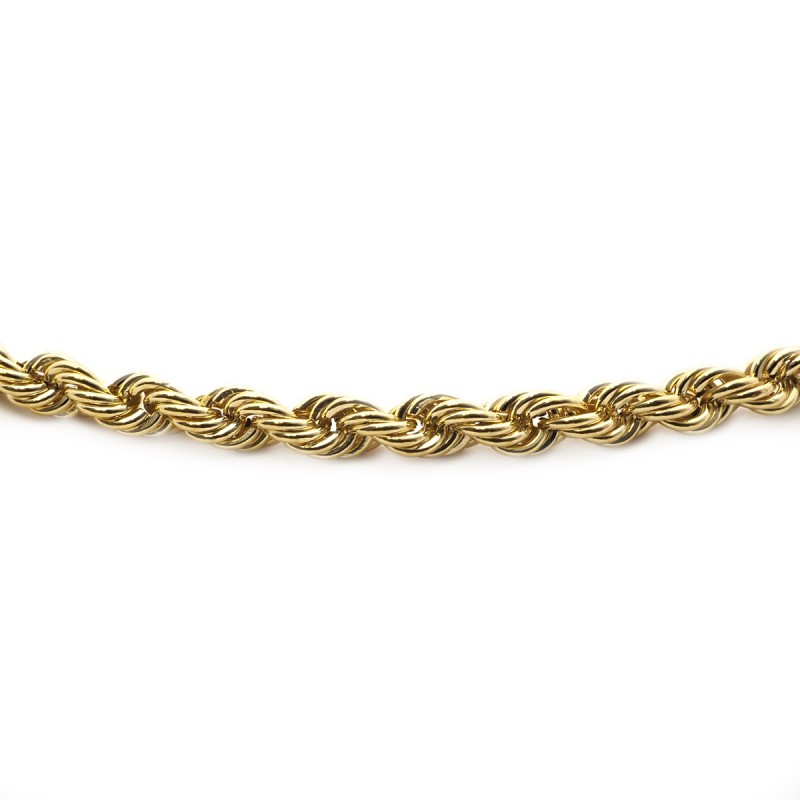 Bracelet Carador maille corde en or jaune 375/000