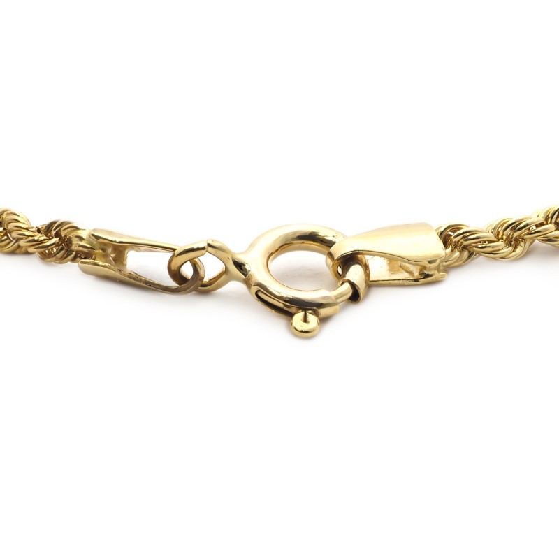 Bracelet Carador maille corde en or jaune 375/000