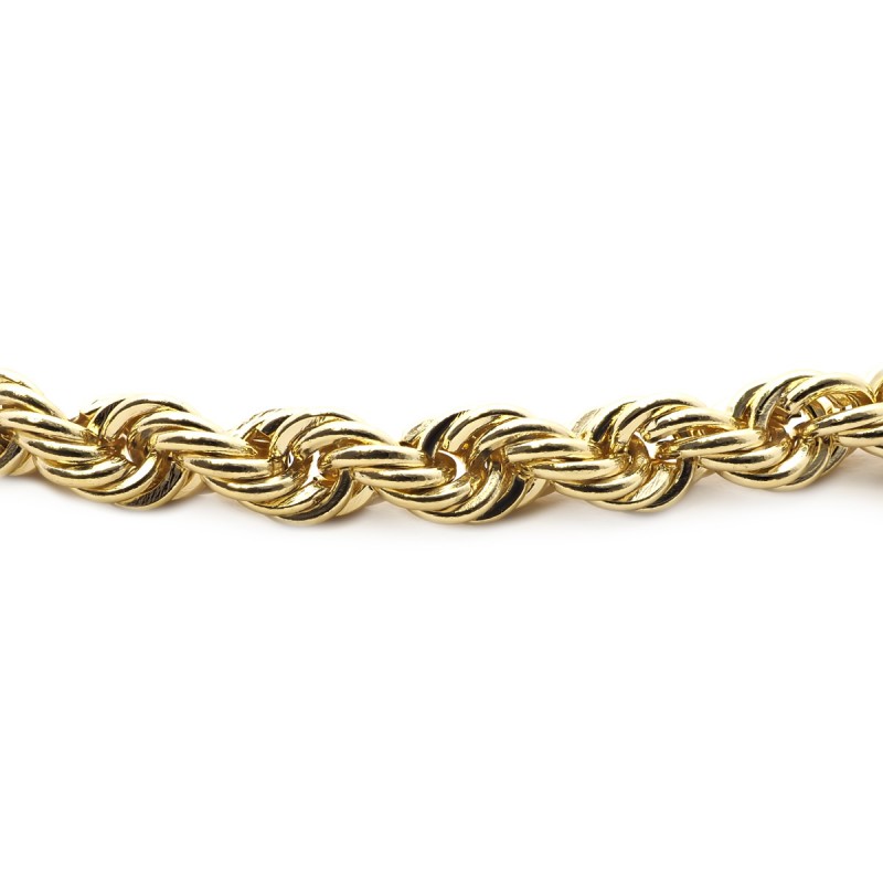 Bracelet Maille corde or375 jaune 3.5MM