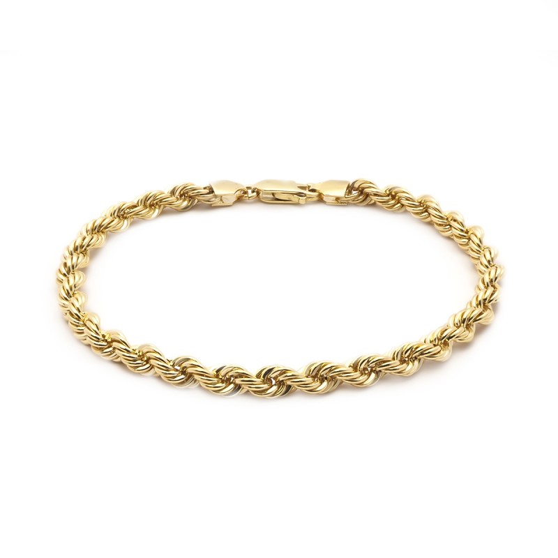 Bracelet femme Carador or 375/000 maille corde