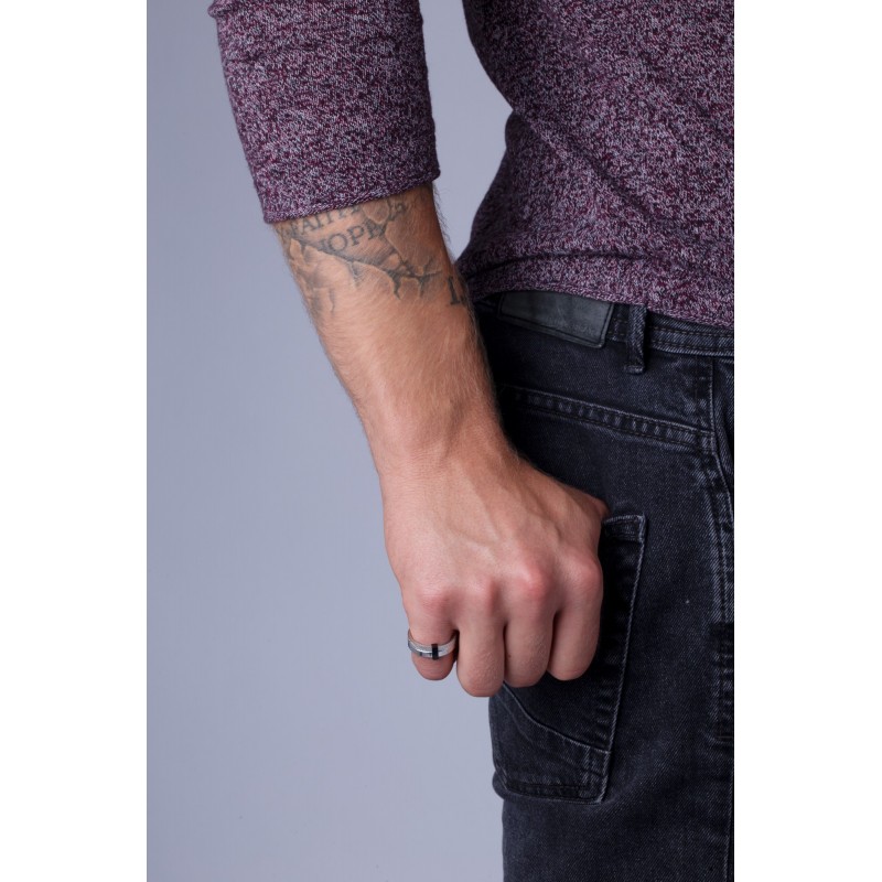 Bague Phebus anneau acier et céramique