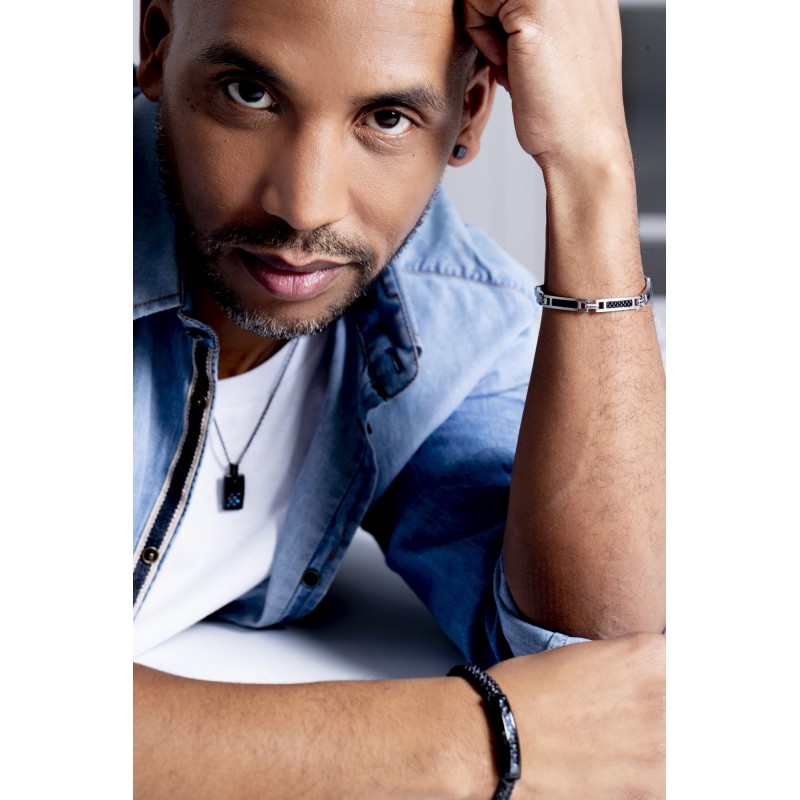 Phebus - Bracelet Acier et carbone