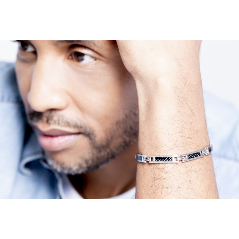 Phebus - Bracelet Acier et carbone