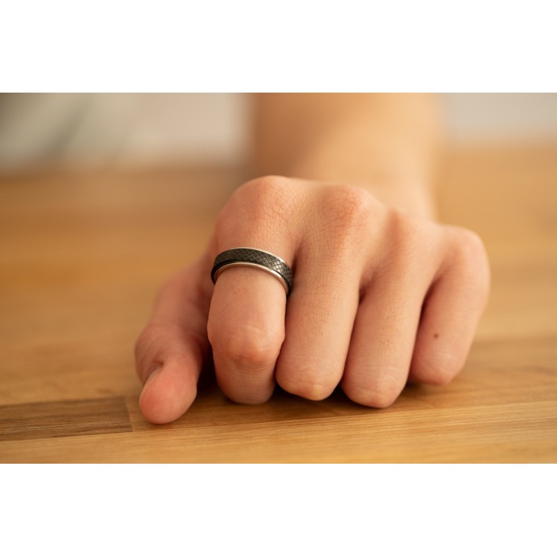 Bague Homme PHEBUS en Acier