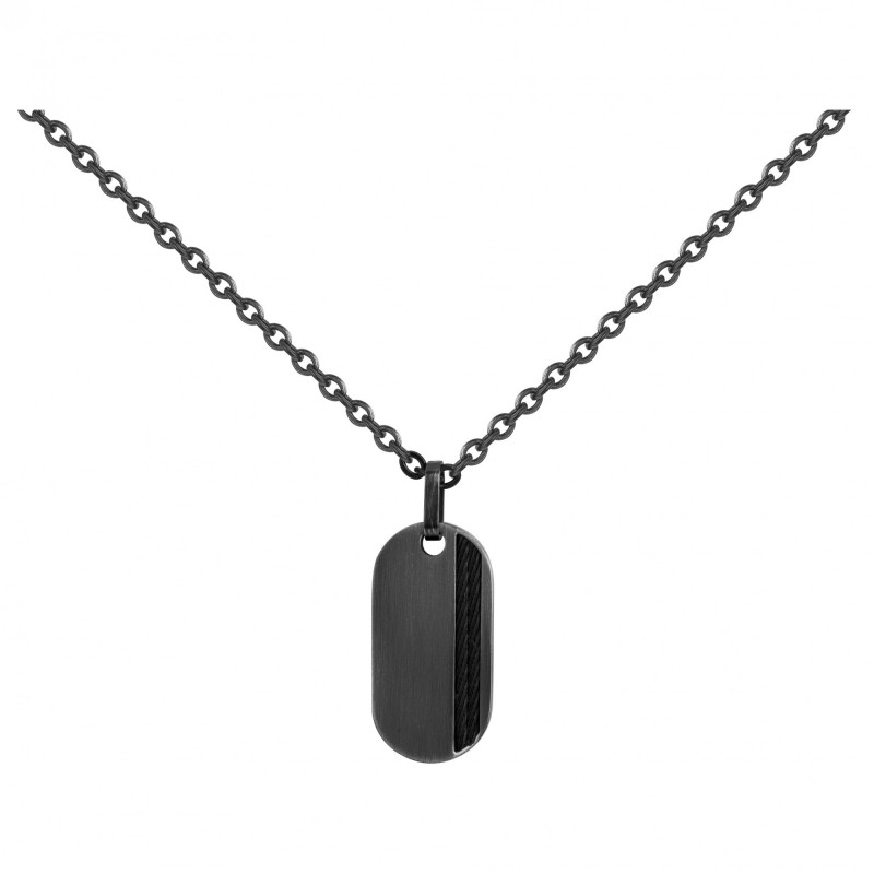 Collier Homme PHEBUS en Acier Noir