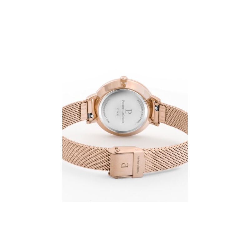 Montre Femme Pierre LANNIER Collection ECHO Bracelet en Acier Doré Rose