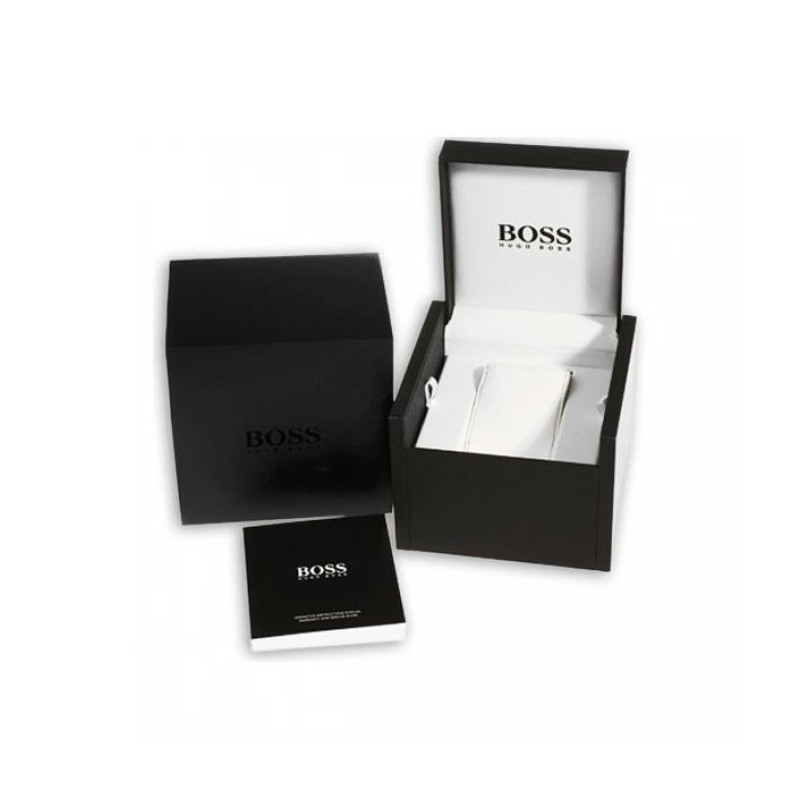 Montre Homme HUGO BOSS Collection ADMIRAL Bracelet en Silicone Noir