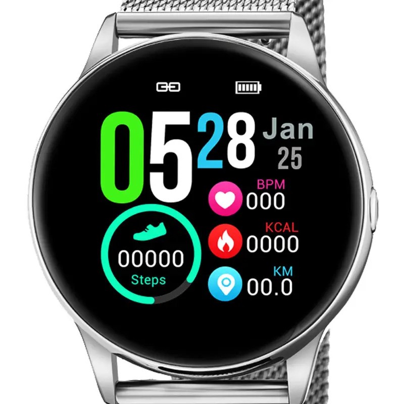 Montre Lotus Connectée en Acier