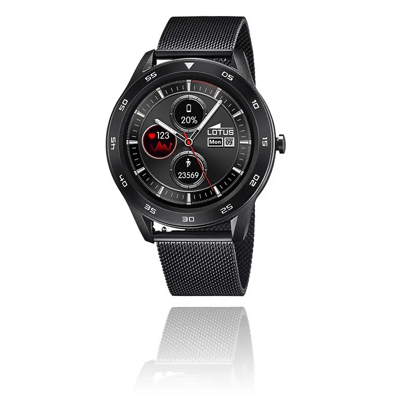Montre Homme Lotus en Acier Noir