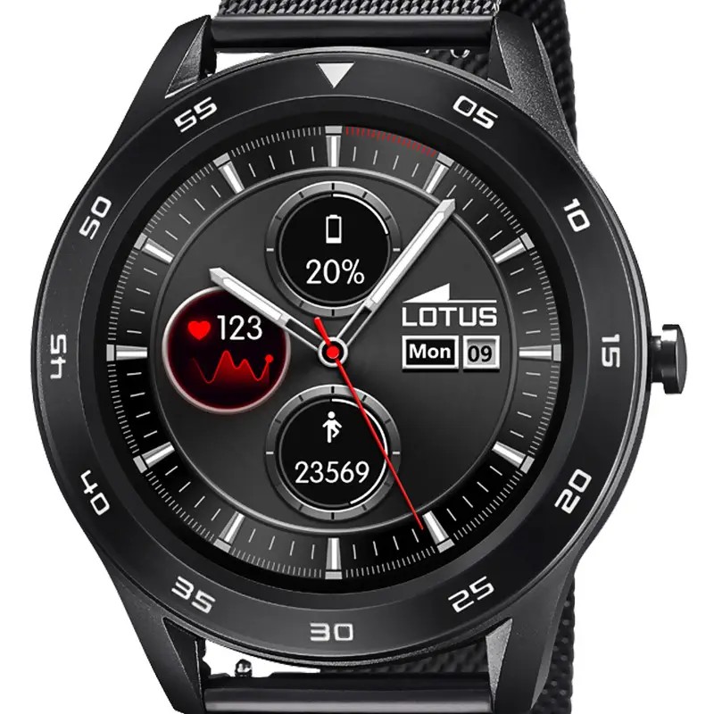 Montre Homme Lotus en Acier Noir