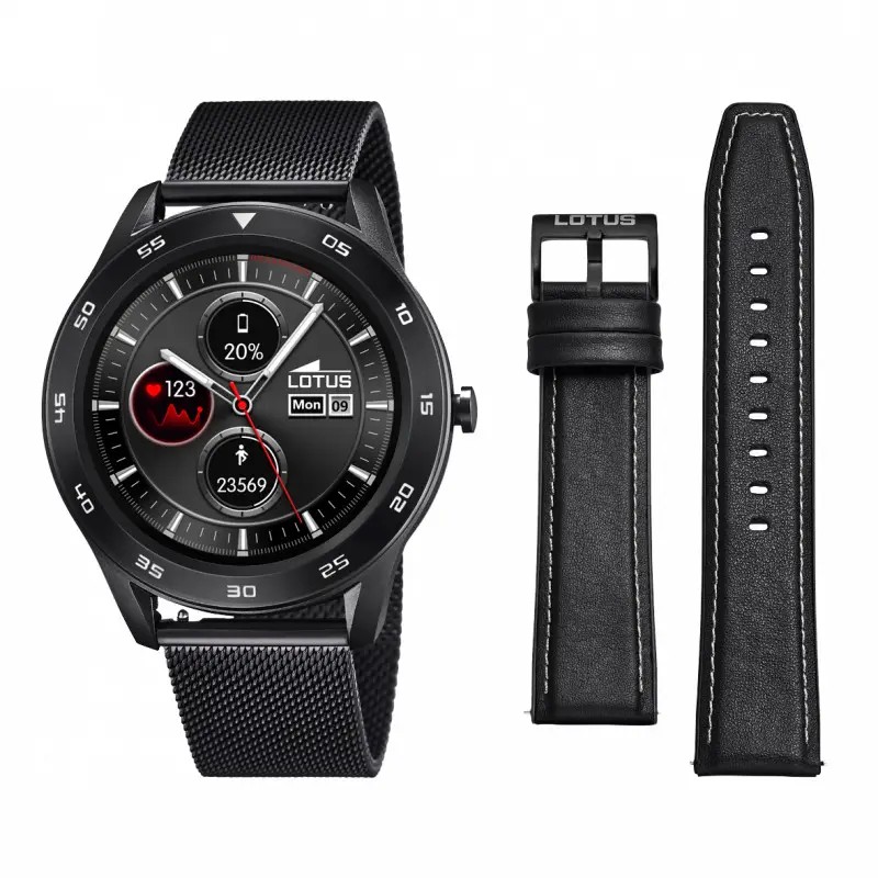 Montre Homme Lotus en Acier Noir