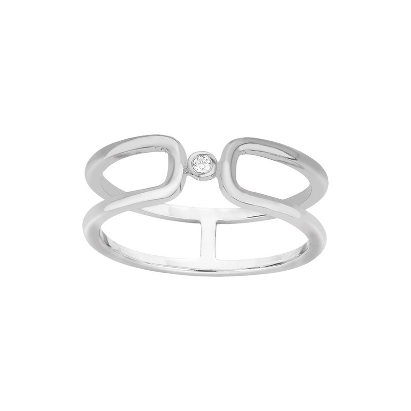 Bague Femme Argent et Diamant Collection ETAT D'AME