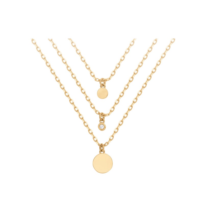 Collier Femme LA GARCONNE en Plaqué Or et Diamant Collection Etat d'Ame