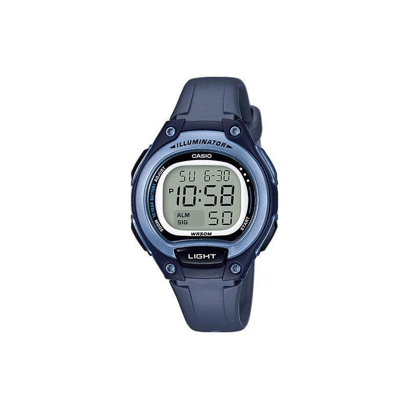 Montre Homme Casio Bracelet en Résine Bleu