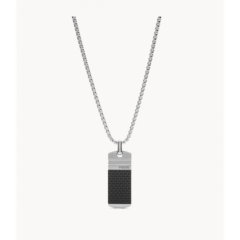 Collier Homme Fossil en acier