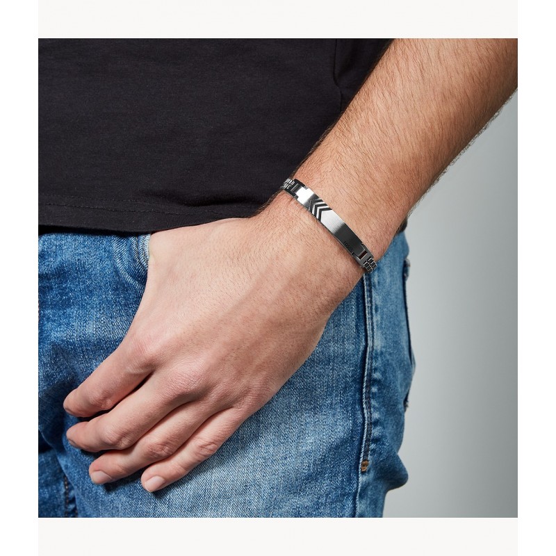 Bracelet acier homme fossil