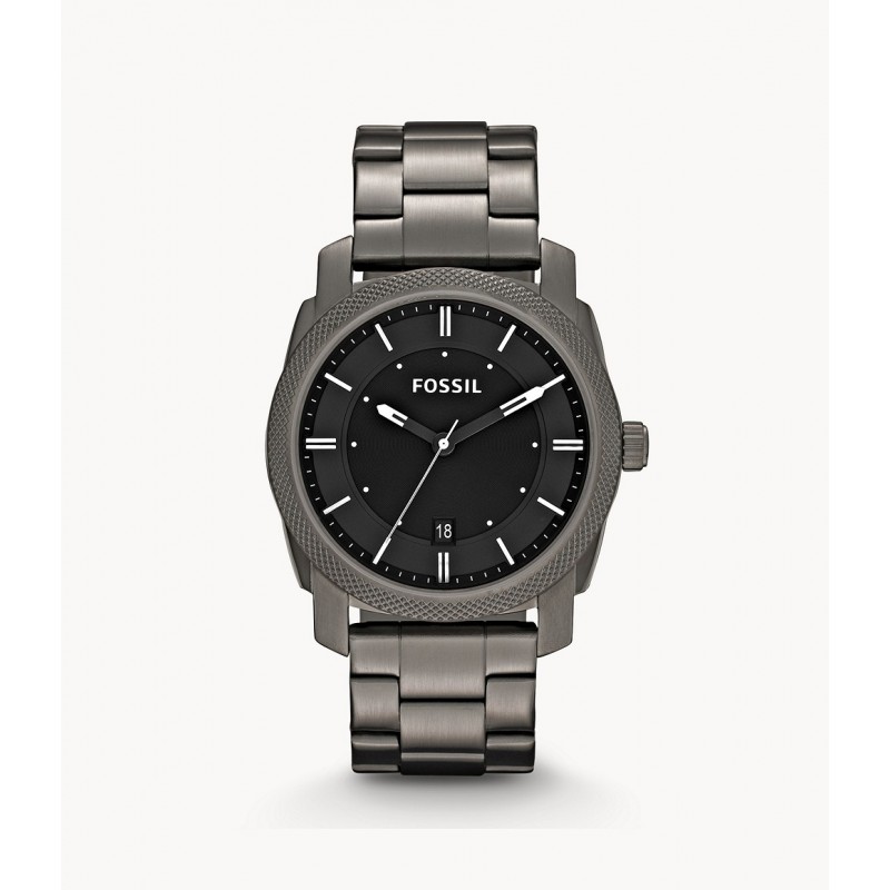 Montre Fossil Machine acier anthracite