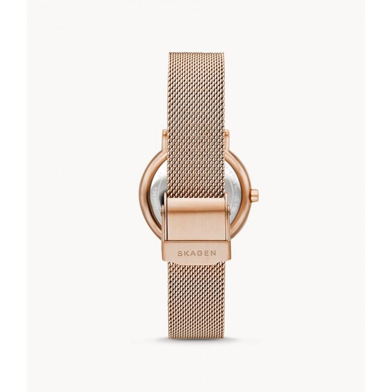 Montre femme Skagen  maille milanaise dore rose