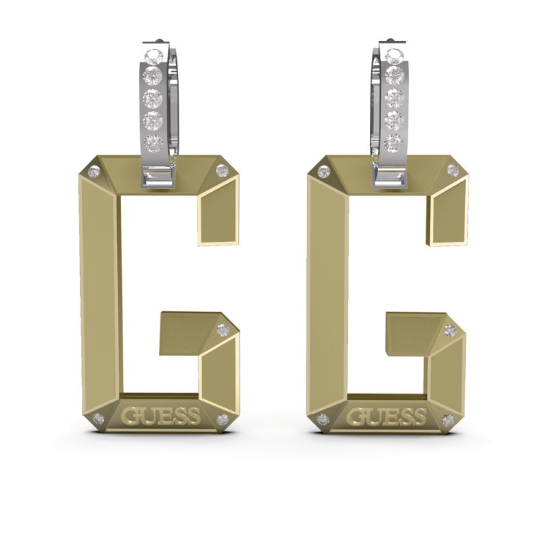 Boucles d'oreilles Guess dorées G-SHADES
