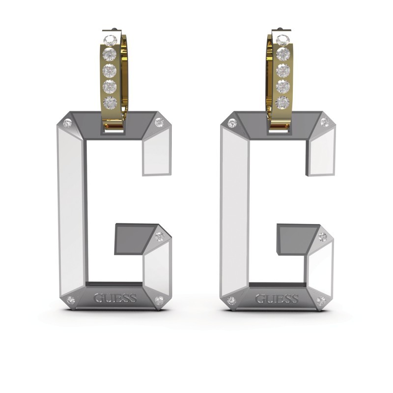 Boucles d'oreilles Guess dorées G-SHADES
