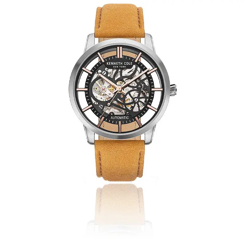 Montre Homme Kenneth Cole Bracelet en Cuir Jaune Collection PRENIUM SPORT