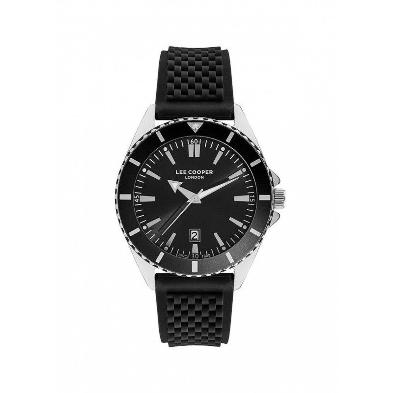 Montre Homme Lee Cooper Bracelet en silicone noir