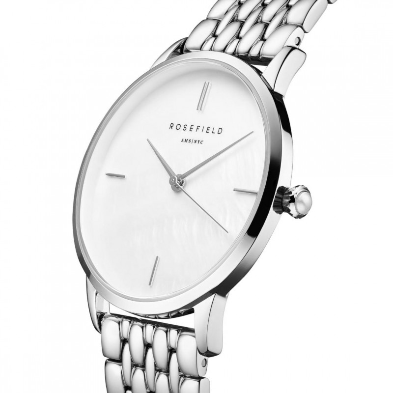 Montre Femme Rosefield Collection Pearl Edit Bracelet en Acier