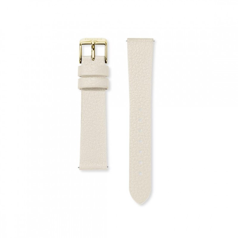 Montre Femme Rosefield Collection Pearl Edit Bracelet en cuir blanc