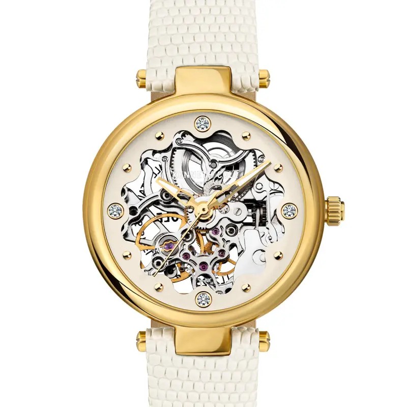 Montre Femme Kenneth Cole Collection Classic Bracelet en Cuir Blanc