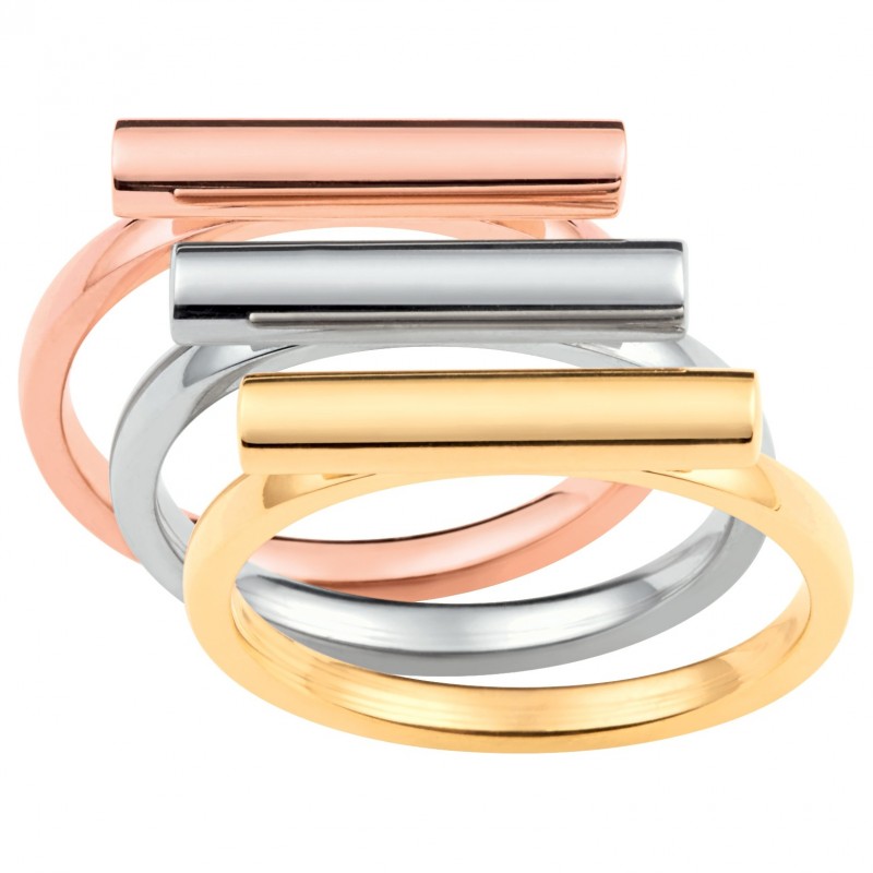 Bagues Amporelle acier tricolore