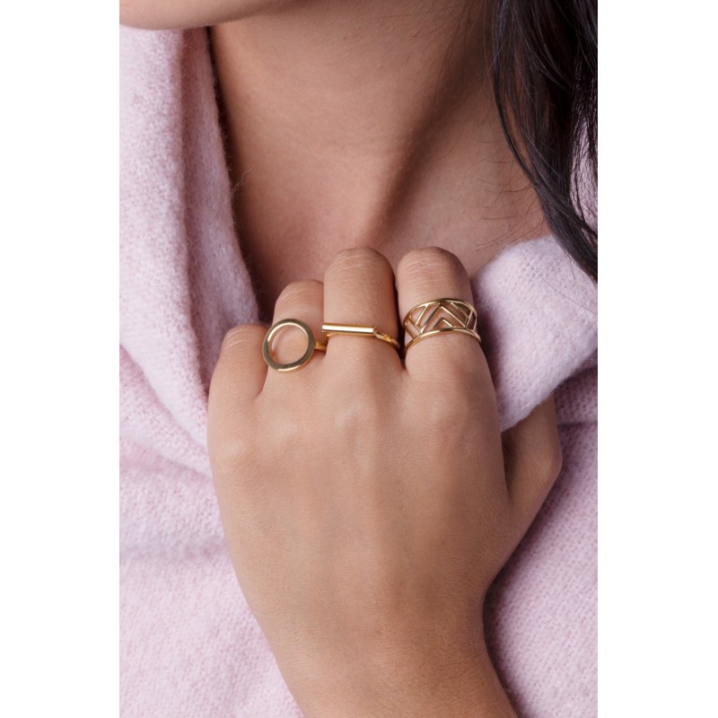 Bagues Amporelle acier tricolore