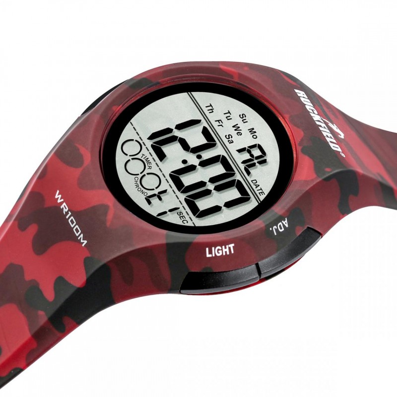Montre Homme rouge Ruckfield résine et silicone