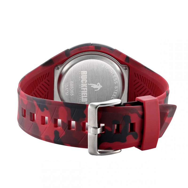 Montre Homme rouge Ruckfield résine et silicone