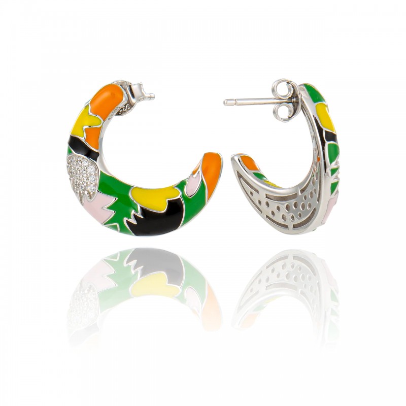 Créoles Femme Una Storia en Argent 925/000 MADININA