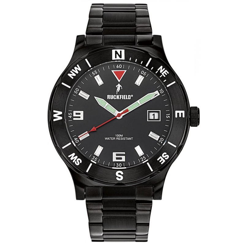 Montre Homme Ruckfield acier noir