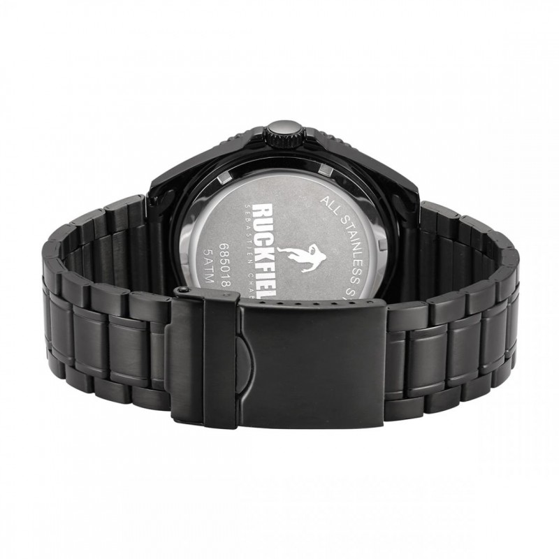 Montre Homme Ruckfield acier noir