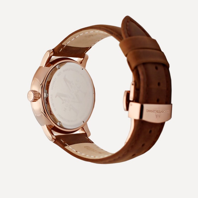 Montre Montignac cuir marron
