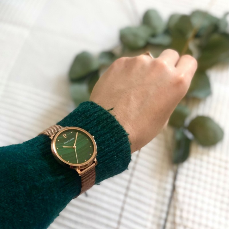 Montre Femme Pierre LANNIER Collection Elara Bracelet en Acier Doré Rose