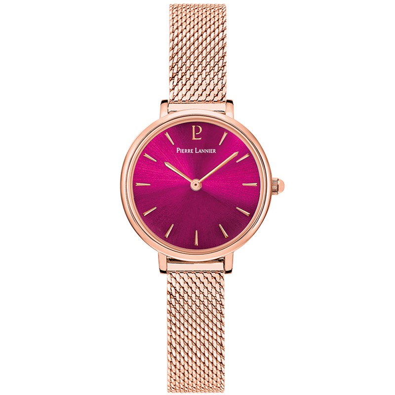 Montre Femme Pierre LANNIER Nova en acier doré rose