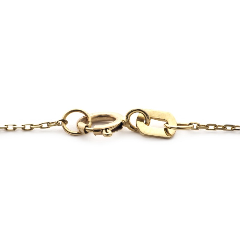 Bracelet  relief en or jaune 375/000 et oxydes de zirconium CARADOR