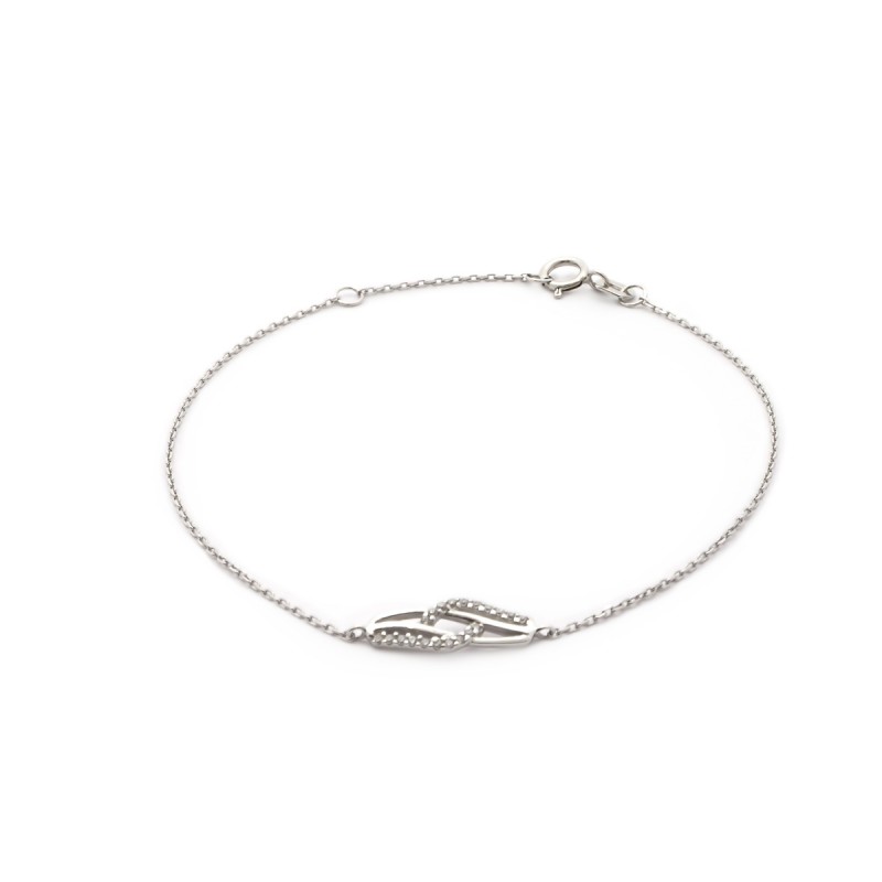 Bracelet femme Or blanc 375/000
