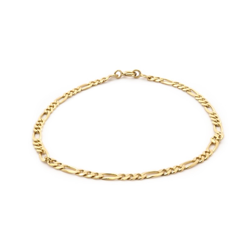 Bracelet Carador Or jaune 375/000 Maille Alternée 1/3