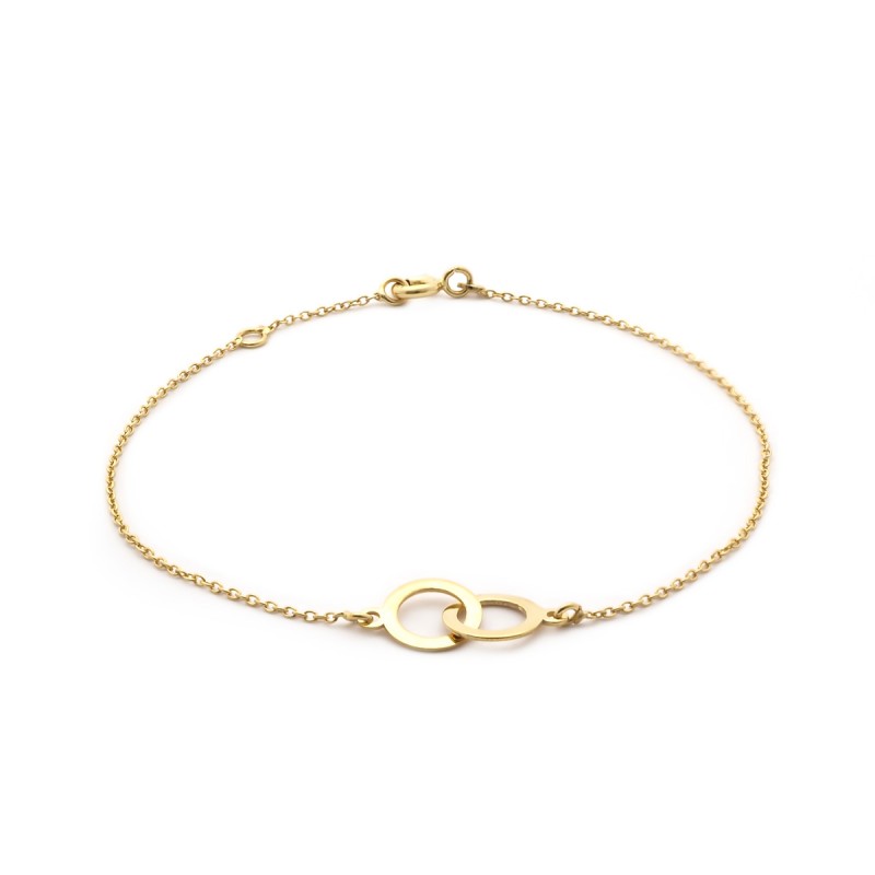 Bracelet femme Carador disques collection graphique en or jaune 375/000 164BR