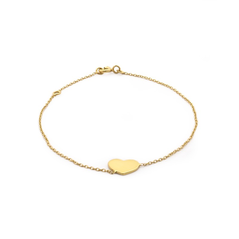 Bracelet femme Carador Coeur collection graphique en or jaune 375/000 188BR