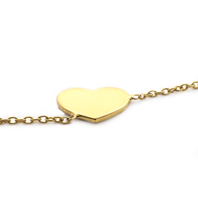 Bracelet femme Carador Coeur collection graphique en or jaune 375/000 188BR