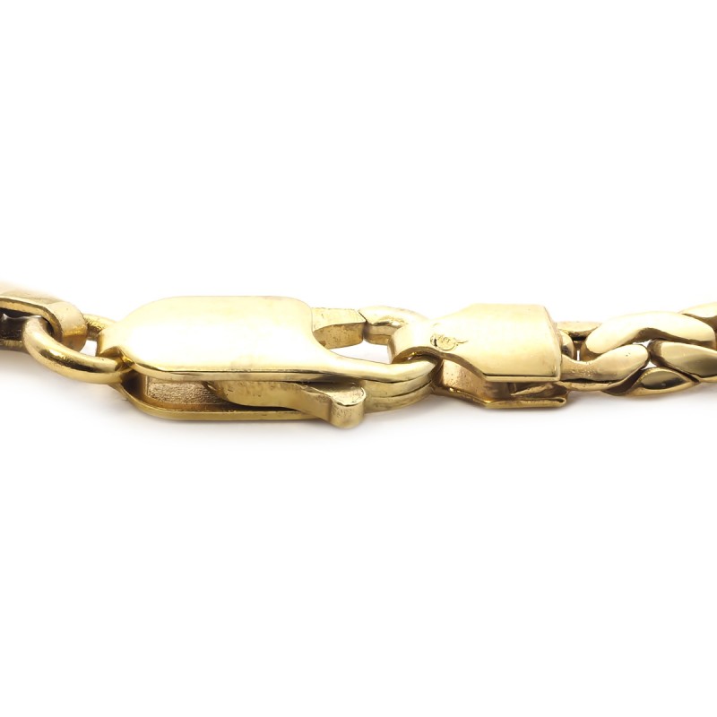 Bracelet Carador or jaune 375/000 maille haricot